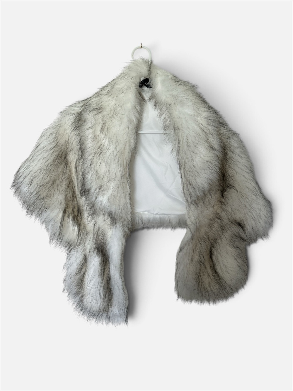 Faux Fur Shawl Jacket